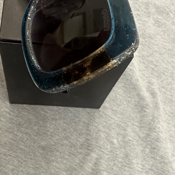 Gucci Teal and Black Women's Sunglasses - Picture 9 of 14